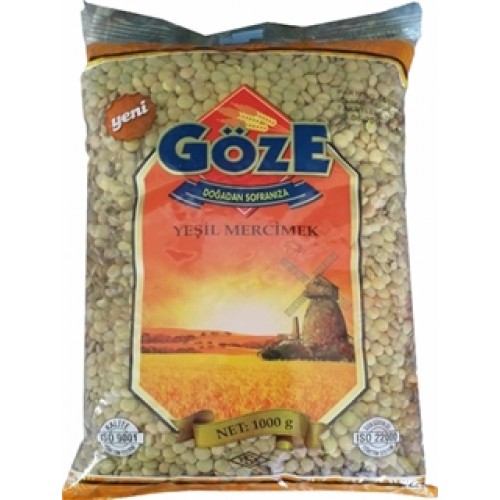 GÖZE YEŞİL MERCİMEK 1KG 