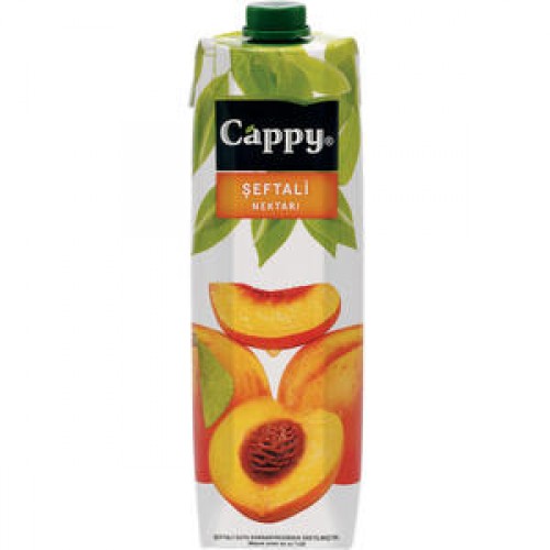 CAPPY 1LT ŞEFTALİ MEYVE SUYU 12 ADET