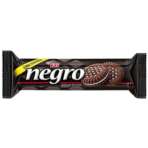 ETİ NEGRO KAKAKOLU KREMALI BİSKÜVİ 18 ADET